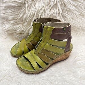 El Naturalista Women's Wedge Leather Sandals size 39